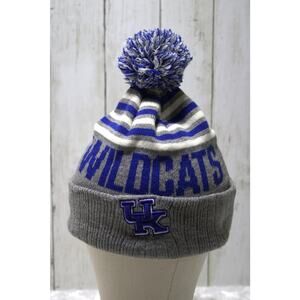 UK Wildcats Beanie - Blue, Gray & White Embroidered Hat